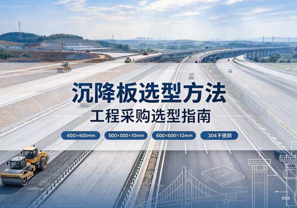 叙州沉降板选择方法